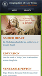 Mobile Screenshot of holycrosscongregation.org